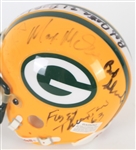 2000's Green Bay Packers Multi Signed Mini Helmet w/ 10 Signatures Including Max McGee, Fuzzy Thurston, Zeke Bratkowski & More (JSA)