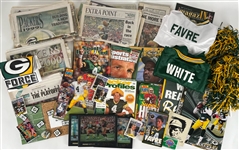 1990s-2000s Green Bay Packers Pennants, Posters, Jerseys & more (Lot of 65)