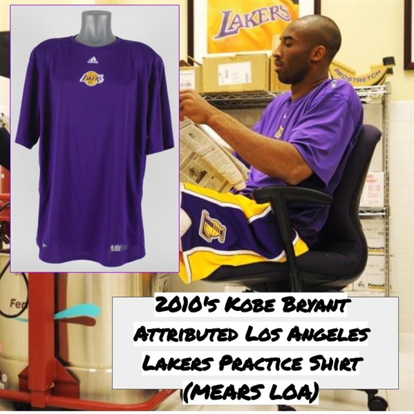 2010s Kobe Bryant Attributed Los Angeles Lakers Practice Shirt (MEARS LOA)