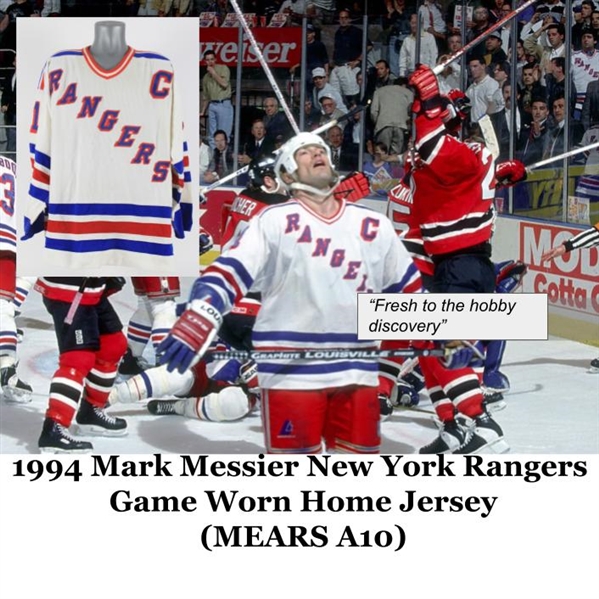 1994 Mark Messier New York Rangers Game Worn Home Jersey (MEARS A10)