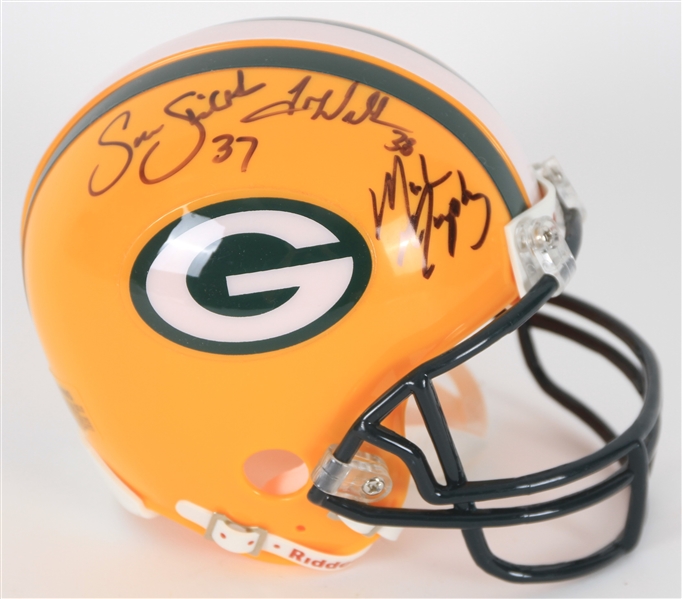 2011 Green Bay Packers Multi Signed Super Bowl XLV Champions Mini Helmet w/ 5 Signatures Including Mark Murphy, Sam Shields, Tramon Williams & More (JSA)
