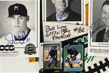 1960's-2000's Green Bay Packers Milwaukee Brewers Memorabilia Collection - Lot of 45 w/ Publications, Mini Helmets, Construction Hard Hats, Signed Items & More (JSA)