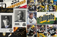 1960's-2000's Green Bay Packers Milwaukee Brewers Memorabilia Collection - Lot of 45 w/ Publications, Mini Helmets, Construction Hard Hats, Signed Items & More (JSA)