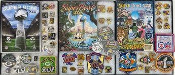 1960s-2000s Green Bay Packers Pinback Buttons, Pins, Patches & Programs Collection - Lot of 120