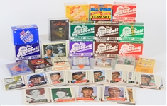 1980s-90s Baseball Trading Card Complete Set Collection - Lot of 21 w/ 1953 Topps Reprint Set, Traded Sets, & More