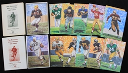 1989-2006 Pro Football Hall of Fame 4" x 6" Art Cards - Lot of 47 w/ Ray Nitschke, Bart Starr, Reggie White, Gale Sayers & More