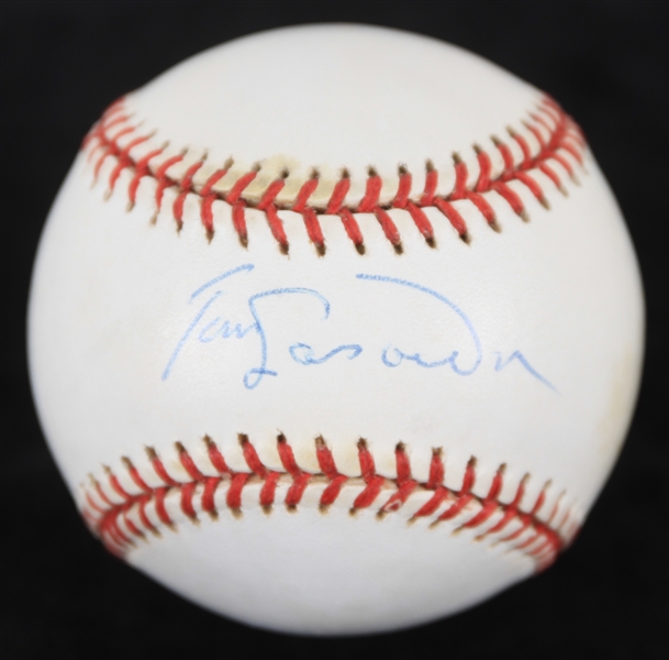 1995-99 Tommy Lasorda Los Angeles Dodgers Signed ONL Coleman Baseball *JSA*