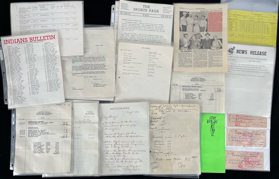 1940s-80s Baseball Scouting & Minor League Document Collection - Lot of 75+