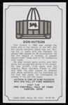 1975 Don Hutson Green Bay Packers Autographed Fleer Immortal Roll Trading Card #18 (JSA)