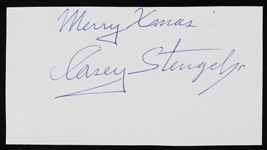 1921-1923 Casey Stangel (d.1975) Signed (on back) 2"x5" B&W Photo (JSA)