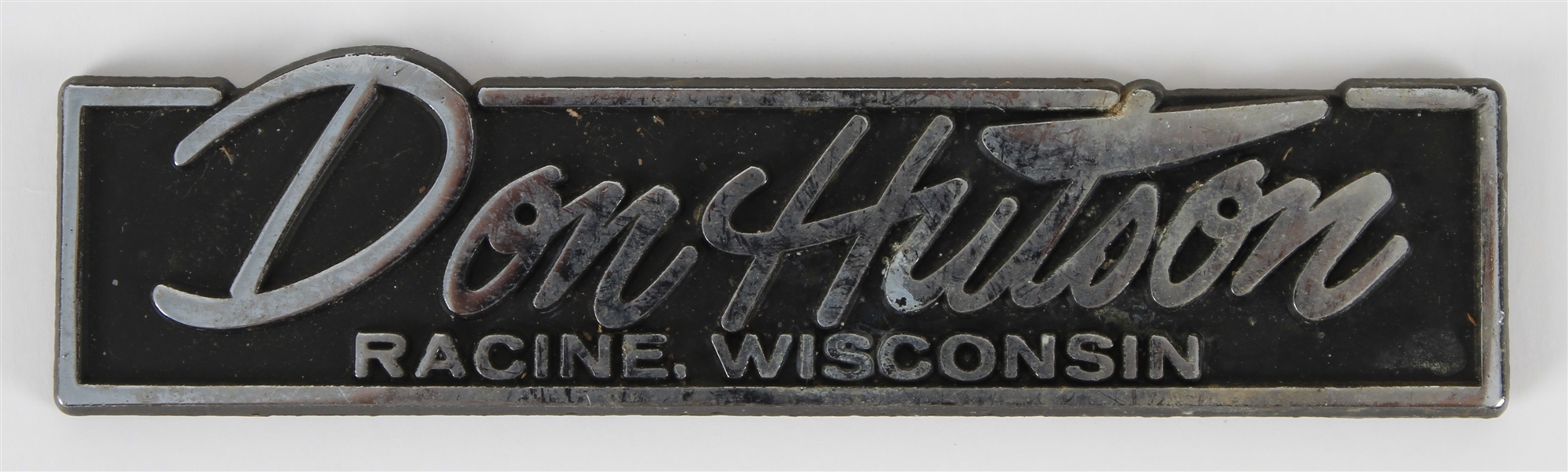 1960s Don Hutson Cheverolet Car Dealership Emblem 