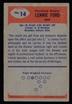 1955 Len Ford Cleveland Browns Bowman Trading Card #14
