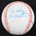 1977 Jim Gantner Ed Rodriguez Bob Sheldon Milwaukee Brewers Signed OAL Cronin Baseball (JSA)