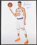 2018-21 Kevin Knox New York Knicks Signed 16" x 20" Canvas Print (JSA)