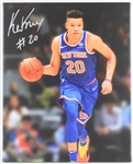 2018-21 Kevin Knox New York Knicks Signed 16" x 20" Canvas Print (JSA)