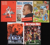 1951-89 Football Publication Collection - Lot of 5 w/ 1951 Shrine Cigar Bowl Program, Sportscene Football 1971, SF 49ers The Super Years & More 