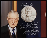 2000s John Wooden UCLA Bruins Signed 8" x 10" Photo (JSA)