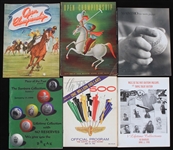 1937-2000 Sports Americana Publication Collection - Lot of 6 w/ Open Championship of Polo Programs, Indy 500 Program & Auction Catalogs