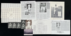 1920's-90's Joe Hauser Memorabilia Collection - Lot of 25+ w/ Trading Cards, Signed Items & More (JSA)