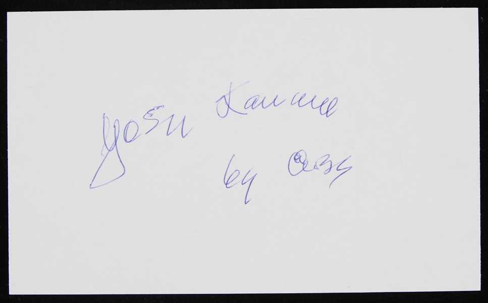1943-2008 Yosh Kawano (d.2018) Chicago Cubs Clubhouse Manager Autographed Cut (JSA)
