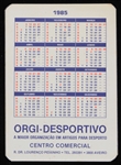1985 Muhammad Ali Pocket Calender Card