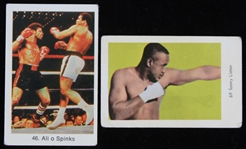 1978 Ali o Spinks #46 and Sonny Liston #69 Samlarsaker Trading Cards (Lot of 2)