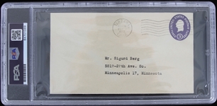 1958 Clayton Moore (d.1999) Lone Ranger Signed Envelope (PSA Slabbed)