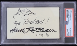 1993 Hank Ketcham (d.2001) Dennis the Menance Signed Sketch Card (PSA Slabbed)