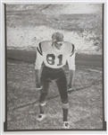 1950's Lee Majors 11x14 B&W Football Photo with 8x10 Negative (Lot of 2)