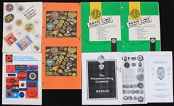 1960s-70s Americana Pinback Button Ordering Catalogs - Lot of 8