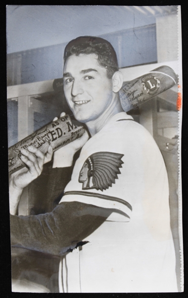 1953 Johnny Antonelli Milwaukee Braves 4"x6" B&W Photo 