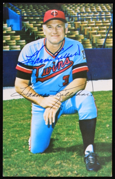 1961-1965 Harmon Killebrew (d.2011) Minnesota Twins Autographed 4x6 Color Photo (JSA)