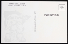 1961-1965 Harmon Killebrew (d.2011) Minnesota Twins Autographed 4x6 Color Photo (JSA)