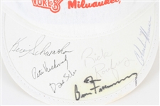 1980's Multi Signed Stormin & Vuke's Bar Hat w/ 6 Signatures Including Pete Vuckovich, Charlie Moore, Bruce Froemming, Rick Roufus & More (JSA)