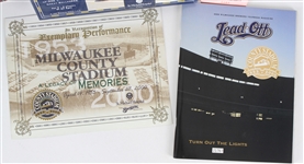 1996-2001 Milwaukee Brewers Memorabilia Collection - Lot of 8 w/ Miller Park Groundbreaking Dirt, MIB Bobbleheads & More 