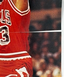1990 Michael Jordan Chicago Bulls 21.5 x 34 Fold Out Poster 