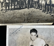 1940's Boxing  B&W Photos, Letters, Program and More (Lot of 11)