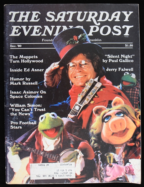 1980 Saturday Evening Post Magazine with Jim Henson and The Muppets on the Cover