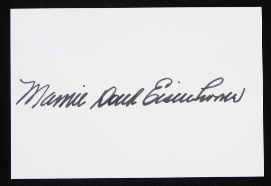 1953-61 Mamie Doud Eisenhower 1st Lady of the United States Signed Index Card (JSA)
