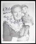 1947-1960 Buffalo Bill (d.1998) Howdy Autographed 8x10 B&W Photo (JSA)