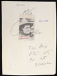 1976 Tom Mix 8x10 B&W Photo