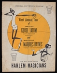 1956 Goose Tatum and Marques Haynes Harlem Magicians Game Program