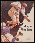 1966 Notre Dame vs Army Notre Dame Stadium Football Game Program