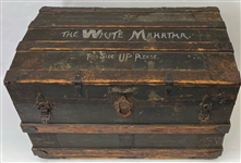 1910s Samri Baldwin The White Mahatma Magicians Touring Steamer Trunk