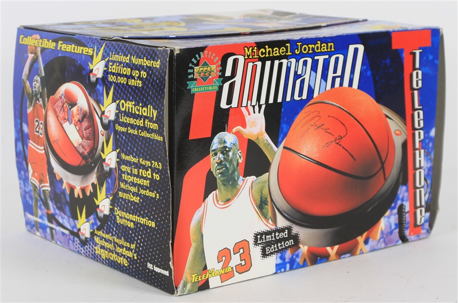 1999 Michael Jordan Chicago Bulls MIB Upper Deck TeleMania Animated Telephone