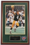 1997 Brett Favre Green Bay Packers Signed 22" x 35" Framed Super Bowl XXXI Display (JSA)
