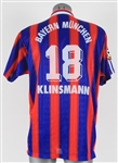 1995-97 Jurgen Klinsmann FC Bayern Munchen Game Worn Jersey (MEARS LOA)