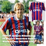 1995-97 Jurgen Klinsmann FC Bayern Munchen Game Worn Jersey (MEARS LOA)