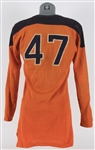 1950's Princeton Tigers #47 Game Worn Durene Football Jersey (MEARS LOA)