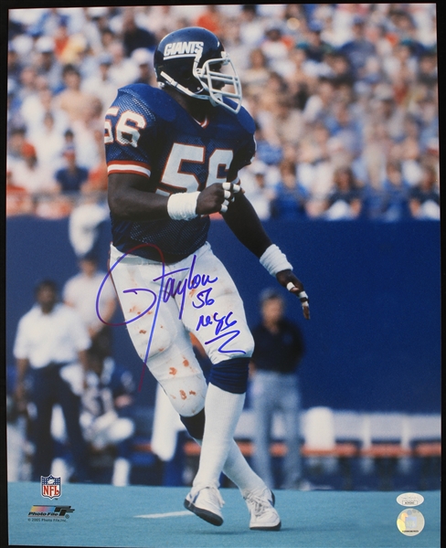 2005 Lawrence Taylor New York Giants Signed 16" x 20" Photo *JSA*